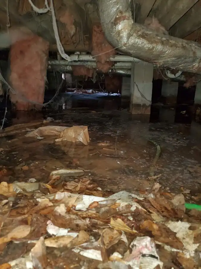 Crawl space flood assessment for Commercial Water Damage Restoration in Union City