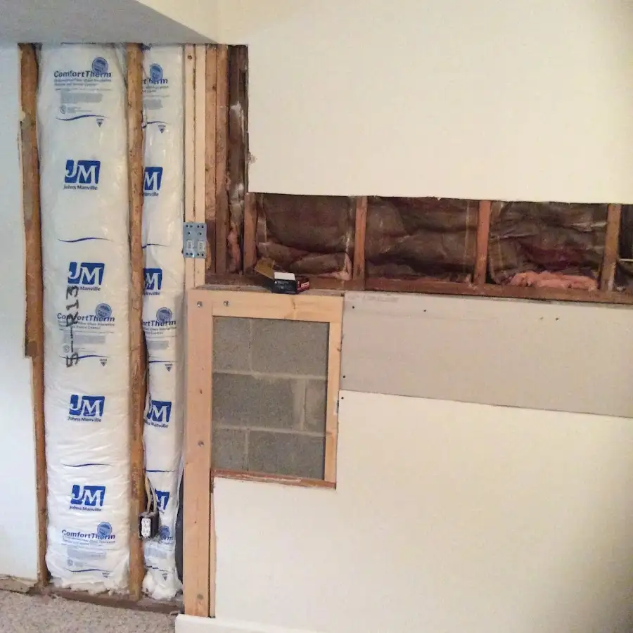 Wall insulation replacement during Contents Cleaning & Restoration in Union City
